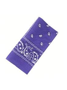 5 piezas Pañuelos cuadrados de poliéster con patrón paisley elegante y bohemio, unisex, versátiles para primavera/verano