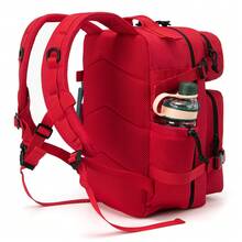 25 Litri Zaino Tattico Zaino With Large Capacity For The Sopravvivenza In Campeggio Di 3 Days With Portabottiglie D'acqua Zaini Da Viaggio - 紅色 - 查看 3