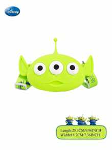 Disney 1PC Disney Officially Licensed Cartoon Cute Alien Losto Shoulder Crossbody Phone Bag Silicone Purse Compact Waterproof Wear-Resistant Storage Bag Foldable Soft Wallets Daily Combinations Can Be Used For Different Occasions A Souvenir Birthday Gift For Friends Family
