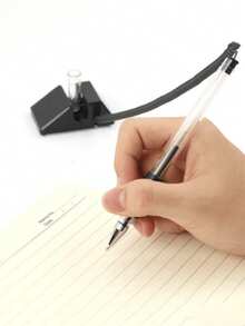 防丢失学校书写圆珠笔，可更换笔芯，稳定的桌面笔架，0.5 毫米链条台笔，适用于办公室/银行/接待柜台、学校和家庭办公用品返校 - 彩色 - 查看 3