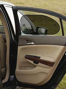 2pcs Baby Car Sunshade Mesh Curtains, Front & Back Window Covers Sunshade, Anti-Mosquito