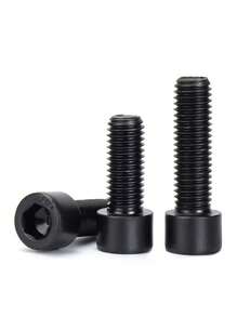 Set de 200 piezas de Kit de tornillos de cabeza hueca M4 - Tuercas, arandelas de resorte, arandelas planas, pernos surtidos, tornillos de cabeza hexagonal - Para manualidades, reparación de maquinaria, mejoras del hogar