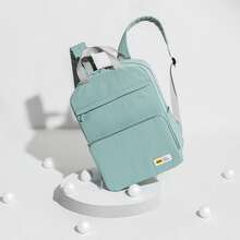 Simple Fashion Foldable Backpack Multifunctional Backpack With Large Capacity, Multiple Pockets, Preppy Style Bagpack, Suitable For College Students And Travelling, Stylish And Versatile, Back To School Supplies - Multicolor - View 6