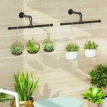 MEFENY Industrial Pipe Coat Rack Vintage Clothes Hanger Clothes Rack - Black - View 11