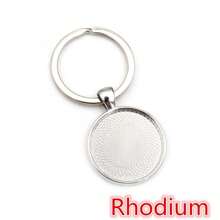 5 pièces/paquet Cadre de pendentif de 25 mm avec cordon de cire, base de cabochon rond vide pour DIY, accessoires de bijoux de collier