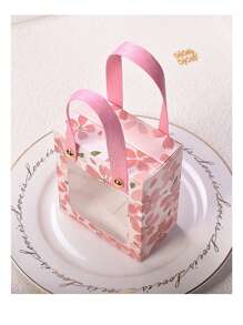 5 Stücke/10 Stücke 1 Set Kirschblüten Süßigkeitenbox Keksdose Papier Kirschblüten Geschenkbox, das Geschenkbox Material ist Papier, leicht luxuriös, hochwertig, die Geschenkbox ist geeignet für Heimdekoration, Hochzeitsgeschenke, Hochzeitsjubiläumsgeschenke, Freundin Geschenke, Geburtstagsgeschenkverpackung.