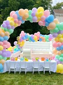 1 Conjunto Suporte Ajustável para Arco de Balões, Kit de Arco de Balões incluindo Base Preenchível com Água, Hastes e Tubos de Aço, Arco de Balões Resistente e Grande, Coluna de Arco de Balões com Dobra Livre, Decoração de Casamento, Suprimentos para Festa de Aniversário, Decoração de Chá de Bebê, Acessório para Festa de Revelação de Gênero, Decorações para Festa de Feriado, Suprimentos para Aniversário, Decoração para Evento e Celebração, Adequado para Múltiplas Ocasiões, Presente Ideal para Organizadores de Eventos e Festas, Suprimentos para Halloween - Multicolorido - Visão 11