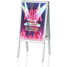 A2 Display Board Stand – Freestanding Poster Sign Holder For Pavement Advertising, Business Promotions, Event Signage, Indoor And Outdoor Display Frame - 1 - View 5