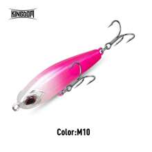 KINGDOM Señuelos de pesca en forma de lápiz pequeño de la marca Kingdom, cebos artificiales de calidad alta de hundimiento lento de 40mm/4g, wobblers para equipo de pesca