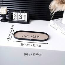 Bandeja ovalada de metal estilo nórdico con acentos - Organizador versátil de uso múltiple para joyas, fragancias, gafas y llaves | Solución de almacenamiento decorativa elegante para el hogar, hotel, cafetería y eventos (sala de estar, baño, dormitorio, entrada) para mujeres Organizador de almacenamiento Esenciales de viaje Regalo de regreso a la escuela - Multicolor - Ver 17