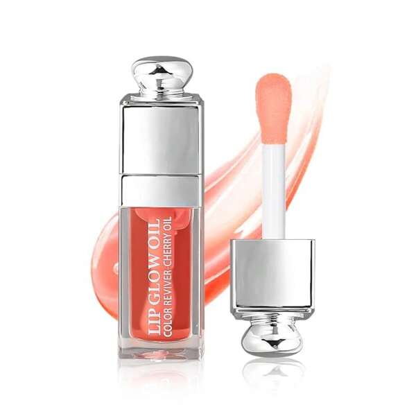 1pc Hydrating Lip Glow Oil, Lip Oil Gloss Transparent Toot Tinted Nourishing Long Lasting Repairing Lightening Lip Lines