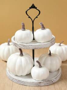 12 件万圣节仿真南瓜挂饰，万圣节和感恩节套装手工艺品人造南瓜形状挂饰适用于客厅橱柜装饰，感恩节和收获季节家居装饰人造南瓜装饰南瓜装饰最佳礼物生日毕业，场景布置，气氛装饰道具，派对礼物