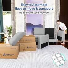 Modern 4 6 Seater Sofa With Storage, Sectional Sofa Free Combination Sofa Bed, Removable Couch Back Cushion Covers - Fabric Small Sofa For Living Room,Multi-Parcels - Grey - View 12