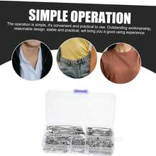 260 alfinetes de tamanhos variados, alfinetes de aço niquelado, alfinetes grandes e pequenos para roupas, artesanato, alfinetes, costura