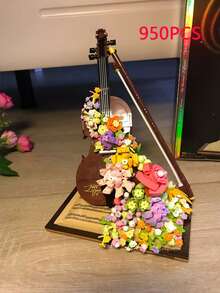 现代联排别墅复式公寓积木公主房房屋别墅花园成人高难度手工拼装礼物微型小颗粒建筑积木玩具 - 彩色 - 查看 27