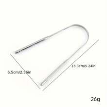 Stainless Steel U-Shaped Tongue Scraper, For Cleaning Tongue Coating, Tongue Scraper, Reduce Bad Breath, Stainless Steel Tongue Cleaner, Metal Scraper, Tongue Scraper Cleaner, Fresh Breath - Silver - View 11
