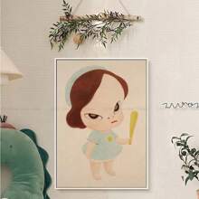 1pc/3PCS Wall Arts Posters Optional Frame Anime Cartoon Classic Anime Poster Room Bar Coffee Shop Nordic Home Decoration, Canvas Art, Frameless ,Wall Art With Frame