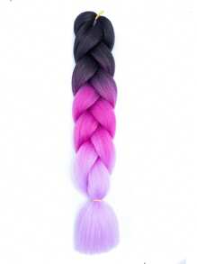 Estensioni per trecce arcobaleno da 24 pollici, capelli sintetici viola professionali, trecce jumbo, estensioni per capelli colorate a gradiente africane per intrecciare all'ingrosso per Ognissanti e Natale