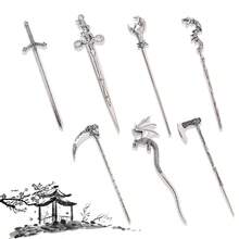 Vintage Unique Dragon/Axe/Sword Hair Stick, Hair Accessories Ornaments For Men & Women Hair Bun Hair Pin Hair Bun Maker Bun Hair Piece Hair Styling Pins - Multicolor - View 12