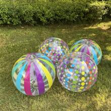 1 Strandball, große bunte aufblasbare Schwimmbad Wasserspielzeug, verwendet für Partydekorationen, Schwimmbadball, Sommer Rasen, Strand Wassersport Team aufblasbares Spiel, Partygeschenk