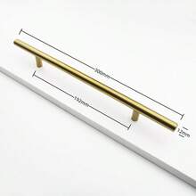 Modern Stainless Steel Furniture Handles T Bar Cabinet Pulls Hollow Kitchen Cupboard Door Pulls Black Gold Funiture Hardware