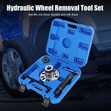 10T Hydraulic Wheel Removal Tool Set Hub Removal Bearing Installer Tool Kit - Blue - View 4