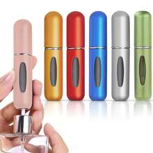 6pcs Refillable Perfume Travel Set, 5ml Fragrance Bottle, Mini Size Cologne Refill Bottle, 6 Fashion Colors Design With Quantity Indicator, Shockproof Plastic - Multicolor - View 7