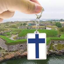 1 件国旗亚克力钥匙扣，适用于阿尔及利亚、瑞士、塞尔维亚、秘鲁、亚美尼亚、海地、葡萄牙、厄瓜多尔、马耳他、波斯尼亚和黑塞哥维那，男女通用汽车配件包魅力学校可爱哥特 Y2k - 彩色 - 查看 38