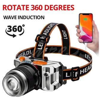 990000lm LED Headlamp Rechargeable Headlight Zoomable Head Torch Lamp Flashlight
