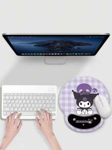 Sanrio 1pc Cute Kuromi Mouse Pad, Cartoon Office Desk Mat Computer Keyboard Pad, School Supplies, Back To School
