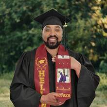 1pc Customized 2025 Graduation Shawl, Personalized Logo, Text, Photo Graduation Shawl Trim, Select Quality Graduation Shawl, 6 Colors Available, Customized According To Your Design, Graduation Gift Idea, Quality Wrinkle-Resistant Fabric, Classic Arrow-Shaped Design To Capture Memorable Graduation Moments - Multicolor - View 10