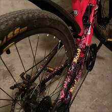 1/2 Roll 4 X 500 Cm / 1.57 X 196.9 Inch Graffiti Style Adhesive Tape Stickers, Waterproof, Universal, Made Of PVC Material, Suitable For Cars, Motorcycles, Bicycles, Computers, Tablets, Great For DIY Enthusiasts And Cyclists - Multicolor - View 5