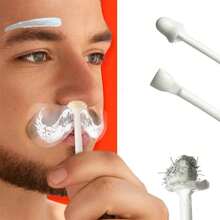 Nose Wax Sticks Applicators ABS Wax Rod Wand Nose Waxing Strips Nostril Cleaning Removal For Cleaning Nostrils And Removing Nose Hair,Eyebrow For Men Women, Disposable Wax Applicator Sticks - White - View 2