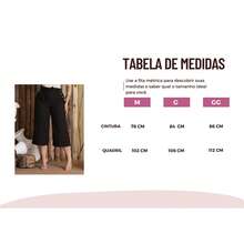Women's Pantacourt Linen High Waist Trousers With Bow And Pockets - Black - View 4