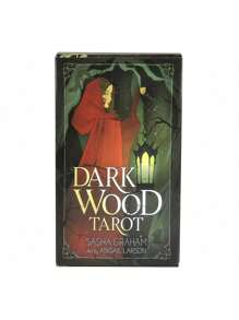 1 pieza - Un juego completo de cartas de tarot de madera oscura de Abigail Larson y Sasha Graham, 78 cartas, edición estándar