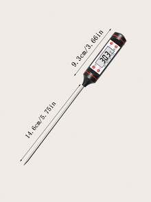 1 قطعة ميزان حرارة رقمي للحوم جاهز للاستخدام، مناسب ل- الشواء والطهي، أدوات مطبخ، إبرة اكتشاف إلكترونية، مناسب للحلويات والشواء والسوائل واللحوم والديك الرومي والتخييم والنزهات والمناسبات الخارجية، أدوات شواء - متعدد الألوان - مشاهدة 2