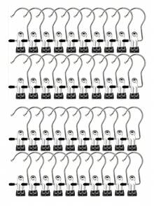 20/10/5/1 Pieces Of Stainless Steel Clothes Clip, Stainless Steel Clothes Hanger Hooks, Simple Stainless Steel Hook Clip,30/40/42 Pieces Of Stainless Steel Clips,Laundry Pegs With Hooks,(Coat) Hanger,Interior ,Portable Hanging Clothes Clip, Wardrobe Storage Racks, Clothes Hangers Easter Decorations, Mother's Day Clothing Spring Decorations, Holiday Decorations,Hanger Dress Pants Shoes Jeans Boots Skirt - Multicolor - View 38