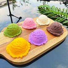 Simulation Ice Cream Ball Model Fake Sweet Cone Dessert Shop Lifelike Decor Photography Props Display Fake Food Model Ornament DIY Accessory