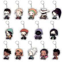 2D Anime Character Model Anime Party Gifts Original Acrylic Key Chain Valorant BRIMSTONE CHAMBER FADE JETT Cute Y2K Cartoon Pendant, Suitable For Shoulder Bags And Backpacks And Keys, The Perfect Gift For Fans, Cosplay Party Decoration Pendants Car Pendants Creative Anime Derivatives, Japanese Comic Pendants, Senior Anime Fans Collections, Otaku Series Gifts , Cheap Holiday Gifts