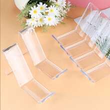 2 pezzi di Rastrelliera trasparente per scarpe in plexiglass, supporto per scarpe in acrilico trasparente