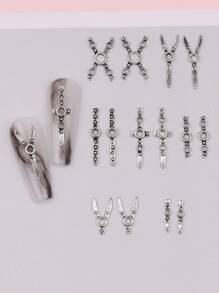 20/30pcsY2k Punk Manicure Decoration Rock Cool Girl Nail Accessories DIY Nail Supplies