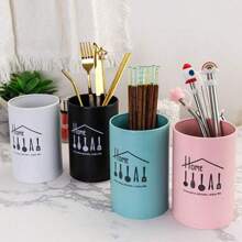 1pc Stainless Steel Chopstick Holder, Kitchen Tool, Tabletop Cutlery Organizer, Draining, Suitable For Kitchen, Dining Room, Outdoor Camping, Party, Housewarming Gift, Large Capacity Storage Box, Valentine's Day, Gift For Friends, Neighbors, Summer Camping Storage, Back To School Supplies
