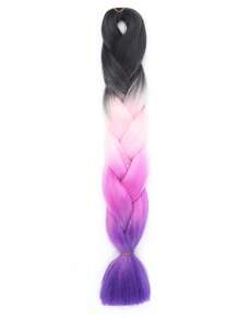 Estensioni per trecce arcobaleno da 24 pollici, capelli sintetici viola professionali, trecce jumbo, estensioni per capelli colorate a gradiente africane per intrecciare all'ingrosso per Ognissanti e Natale