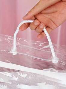 Clear Clothes Storage Bags PVC Organizers With Reinforced Handle Vinyl Storage Bag For Comforter, Blanket, Bedding, Duvet, Transparent Moving Totes With Sturdy Zipper, Waterproof Bedding Blanket Packaging Bag, Large Capacity Travel Accessories Organizer, Clear Zippered Organizers, Transparent Zipper Storage Bag For Clothing, Linens, And More - Multicolor - View 2