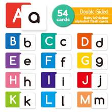 54 件/套教室字母和数字学习卡,早教 ABC 闪卡:双面 A-Z、字母和 0-100 数字插图,适合婴儿的第一个益智玩具,采用材料设计,适合小手、学生、文具、学校用品、返校礼物、男孩、女孩、闪卡、儿童生日礼物、儿童玩具、婴儿需要 - 彩色 - 查看 5
