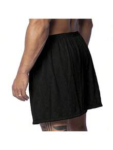 Canto Cotton Plain Version Underwear Shorts For Men's Sleepwear Pajamas - gừng - Xem 2