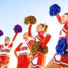 15pcs Glitter Cheerleader Pom Poms - Lightweight , Perfect For Dances, Celebrations And Sports Events Decoration House Storage Home Garden Decoration Holiday Celebrations Birthday Parties Banquets Tea Parties Exquisite Crafts Fashion Match Wedding Summer Gifts Beach Back To School School Supplies Room Decor