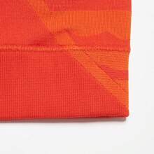 Adidas Women's Everyday Striped Sports Bra - Red - View 4