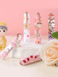 1/3 件可爱印花底部香水喷雾瓶，带防尘盖和可爱吊坠，细雾化妆品瓶，可重复使用，便携式迷你喷雾瓶，适合夏季旅行，多种图案可选，适用于 5ml，适合家人和朋友的生日/节日礼物