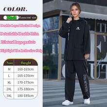 Fashion Multifunctional Full-Body Split-Type Thickened Raincoat For Women Both Rain Coat For Men Rain Coat Waterproof And Windproof Rain Jacket Raincoat Suit Adult Waterproof Rain Poncho Outdoor Activities Rain Wear Multi Functional Rain Coat Hiking Traveling Climbing Rain Coat Rain Jacket Rain Pants Waterproof Plus Size Rain Coat White Raincoat Black Rain Coat Rain Gear Summer Cooling, Beach, Travel Insulation, Galentines, Puppy, Carnival,Spring Summer Picks,Brides Maid Gifts,Room,Bedroom Deccor,Bedroom Deccor,Beach,Travel,For Men,For Women,Vacation - Multicolor - View 18